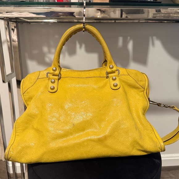 Balenciaga Vibrant Yellow Satchel - Picture 2 of 4